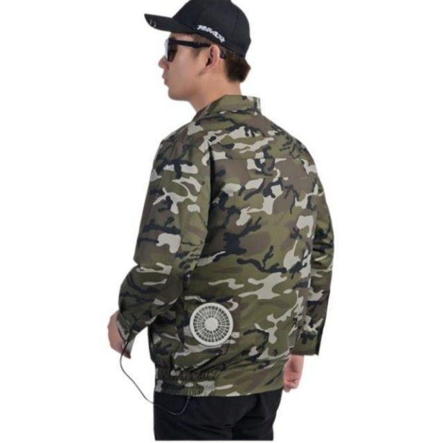 Knit Technics Fan Cooled Jacket With Turn Over Collar Zipper Closure