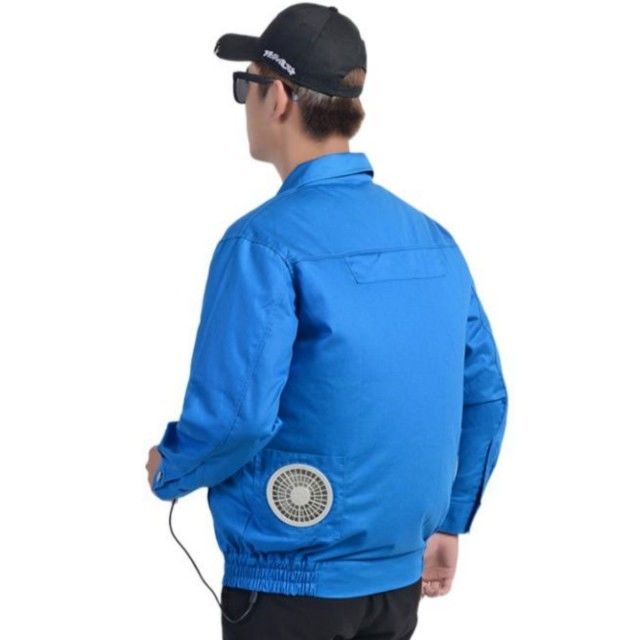 Electric Welding Cooling Fan Jacket Flame Retardant Pure Cotton Polyester Lining