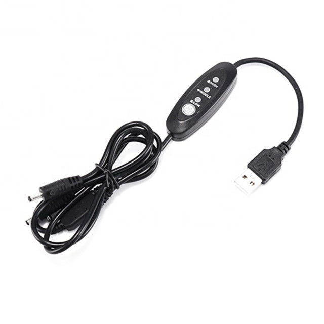 PVC Jacket 5v USB DC Cable Female Power Cable 5.5x2.1mm with switch