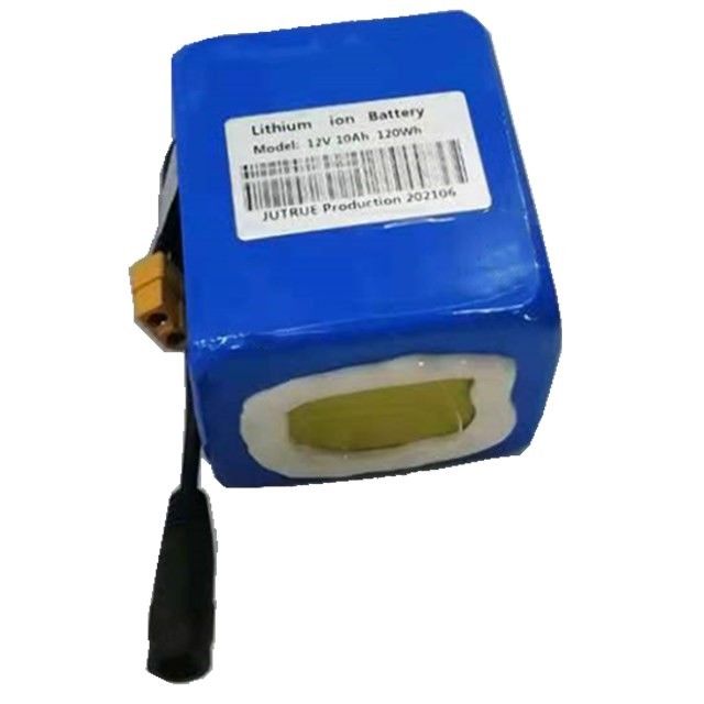 12 Volt 10ah lithium Battery Pack 18650 3cells in series with XT60 discharging plug