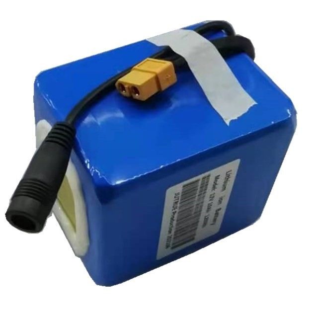 12 Volt 10ah lithium Battery Pack 18650 3cells in series with XT60 discharging plug