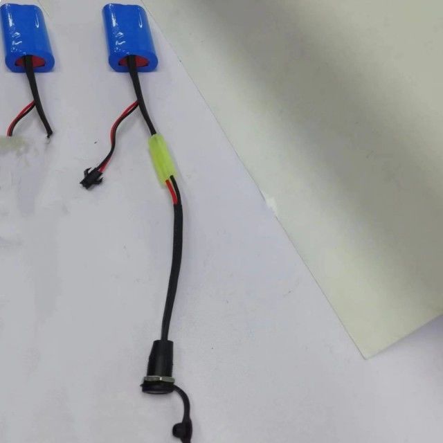 Custom 18650 Li Ion Battery Pack 2cells In Series With Barrel Connector DC5521 Female
