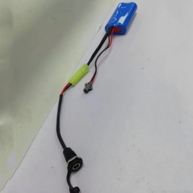 Custom 18650 Li Ion Battery Pack 2cells In Series With Barrel Connector DC5521 Female