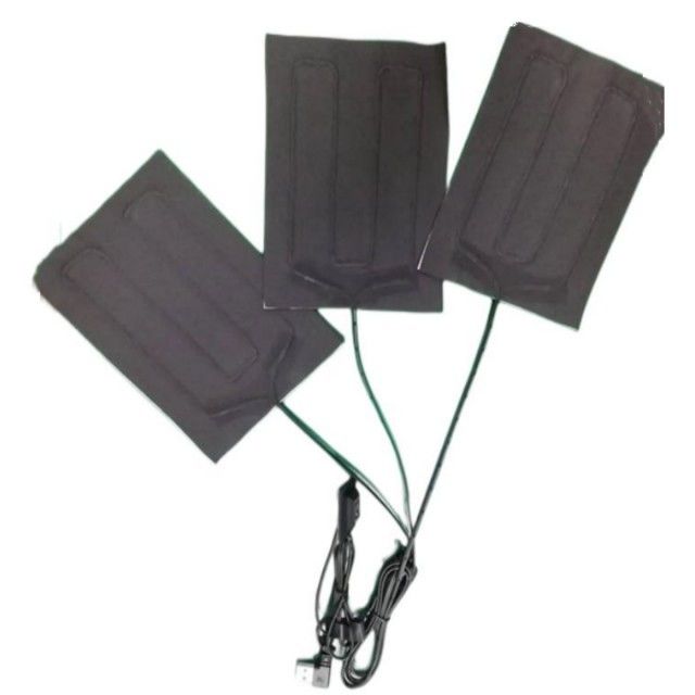 3 In 1 Clothes Heating Pads USB Thermal Carbon Fibre Flexible Heat Pad 5V