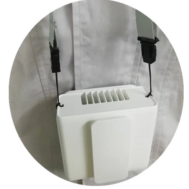Multi function personal belt fan hanging on neck waist clip fan built-in 5000mAh battery 5V USB portable wearable fans
