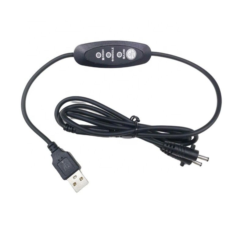 insulated USB DC Cable USB Connection Cable 3 speed Gear Switch