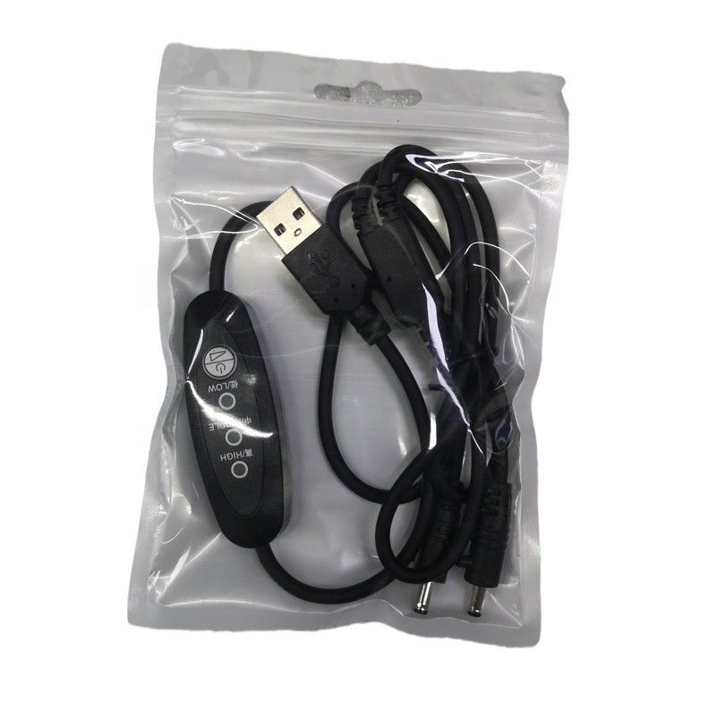 insulated USB DC Cable USB Connection Cable 3 speed Gear Switch