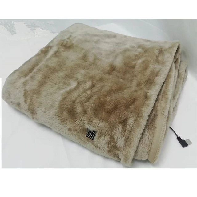 Camping Portable Outdoor Heated Blanket Polar Fleece Fabric 0.745kg