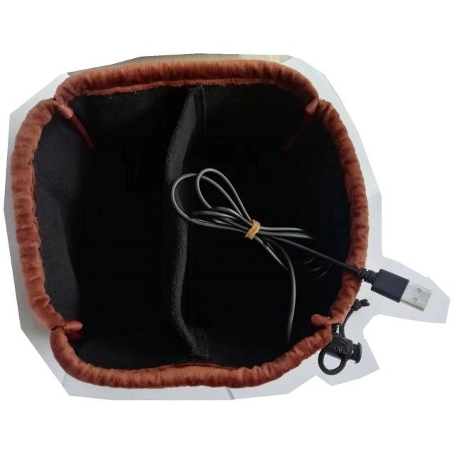 no button Electric Heated Jacket Soft Flannel Electric Hand Warmer