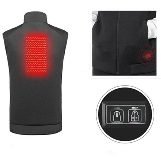 Knitted Rechargeable Heated Vest Motorcycle  Electric Vest Warmer OEM service