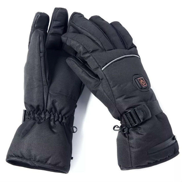 Anti Slip Thermal Heat Gloves  PU Leather Composite Fiber Heating Element