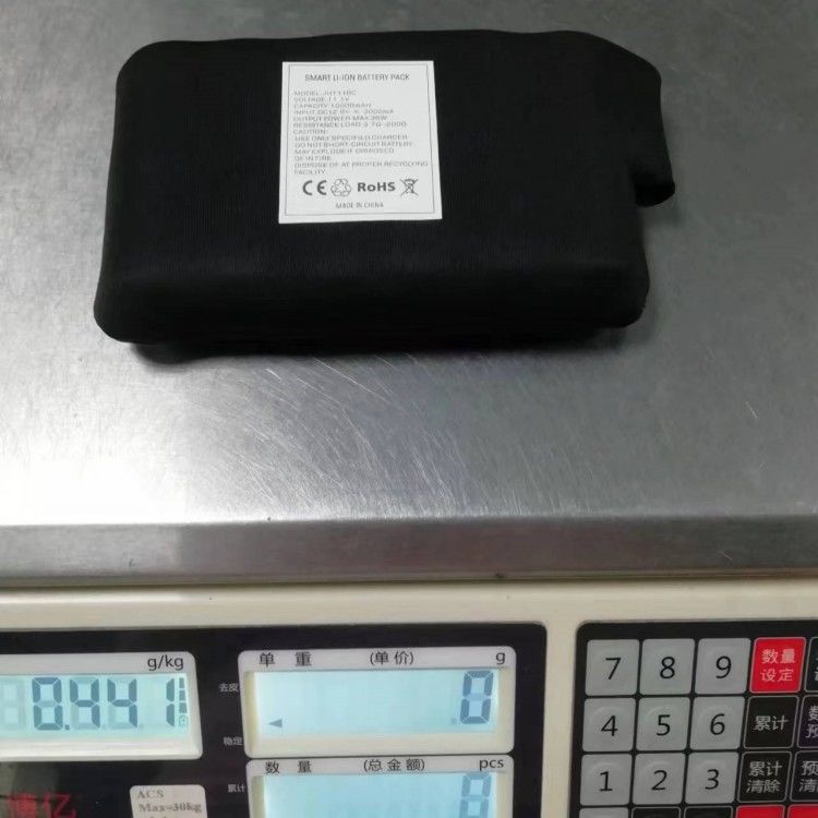 Winter Heated Clothes Battery 7.4V 12V 10000mAh DC Charging Head Black Color