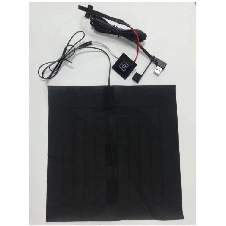 Custom Clothes Heating Pads 24*24cm For Heated Pillow 5V With USB Bend Head