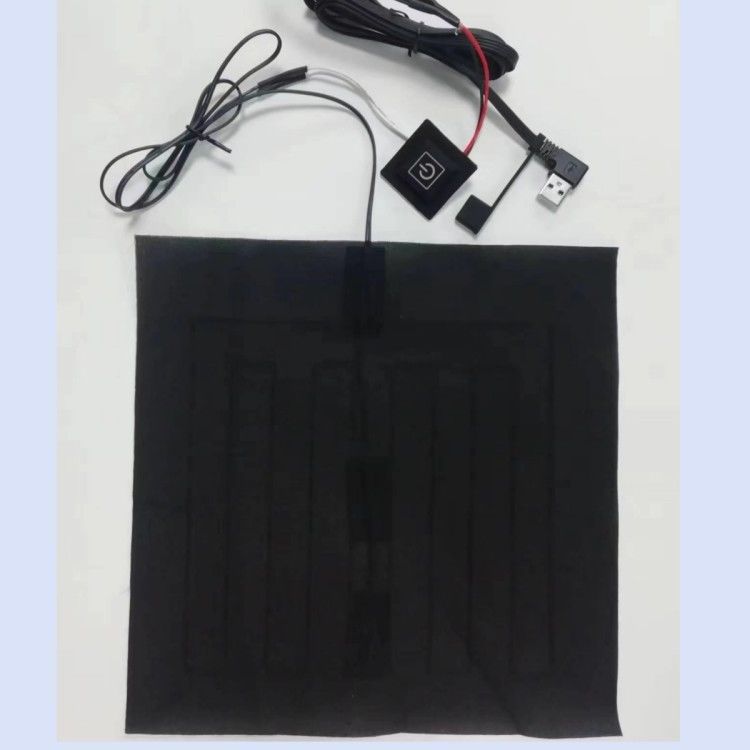 Custom Clothes Heating Pads 24*24cm For Heated Pillow 5V With USB Bend Head