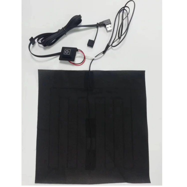 Custom Clothes Heating Pads 24*24cm For Heated Pillow 5V With USB Bend Head
