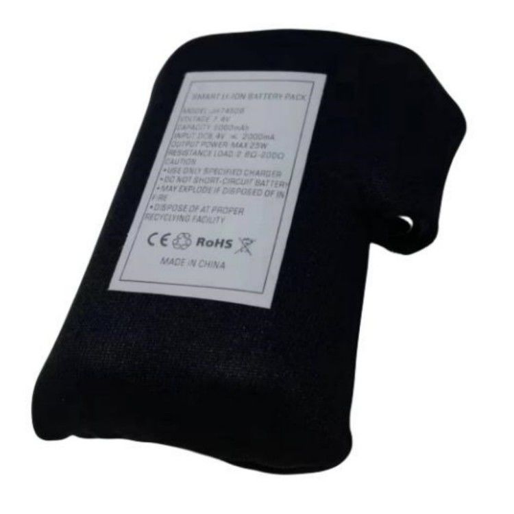 Glove Battery 7.4V 5000mah Black Diving Cloth Wrapped With DC Plug
