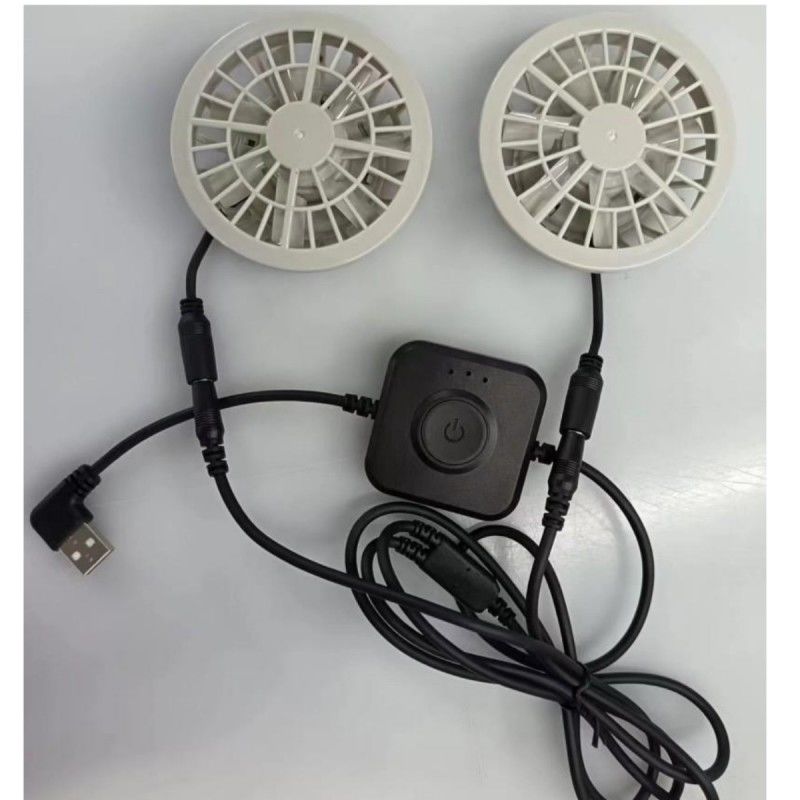 Japanese Brushless Motor Air Conditioning Vest Fan Small Two Fans In One Lightweight