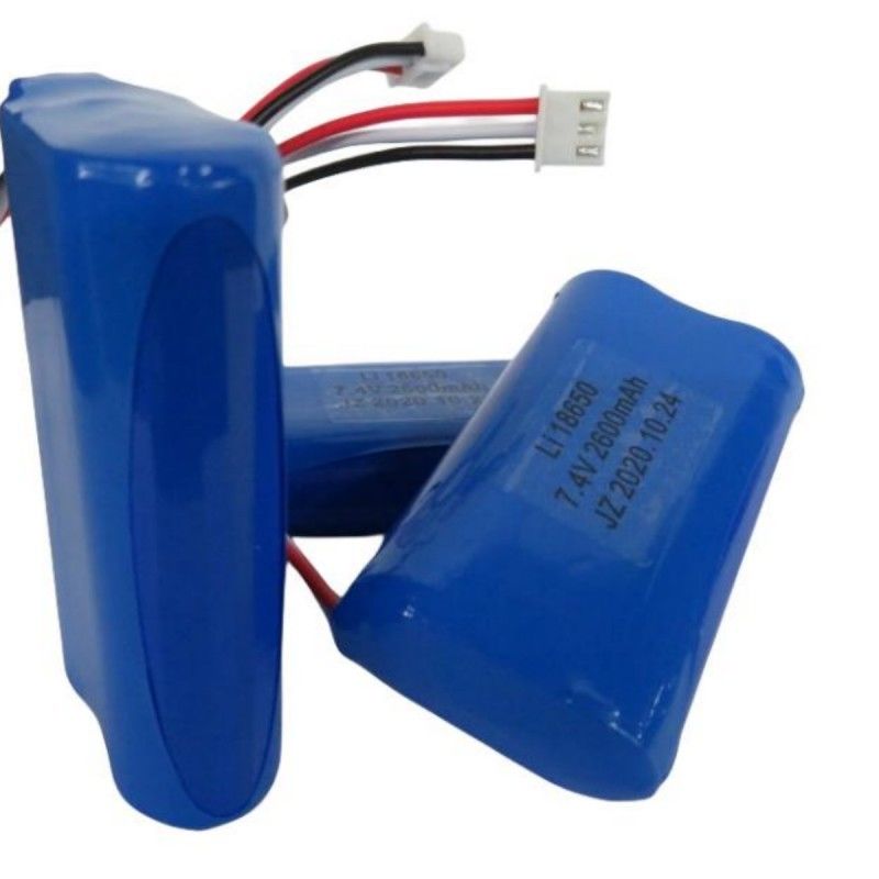 7.4V 2600mAh 18650 Cell Battery Pack With 3 Leads And 3-Pin Contact For Pos Machine
