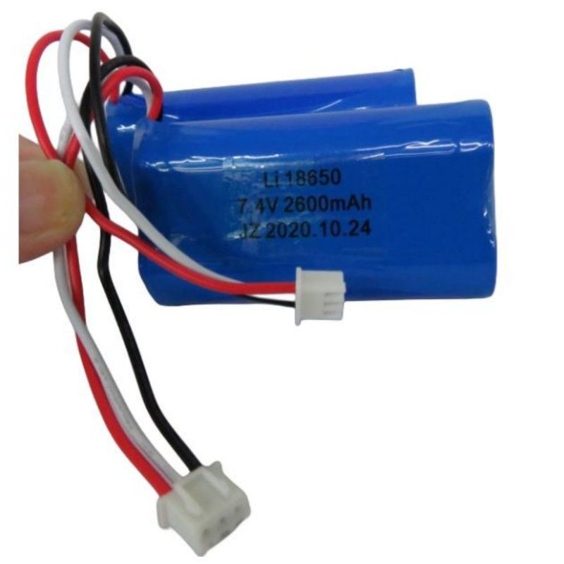 7.4V 2600mAh 18650 Cell Battery Pack With 3 Leads And 3-Pin Contact For Pos Machine