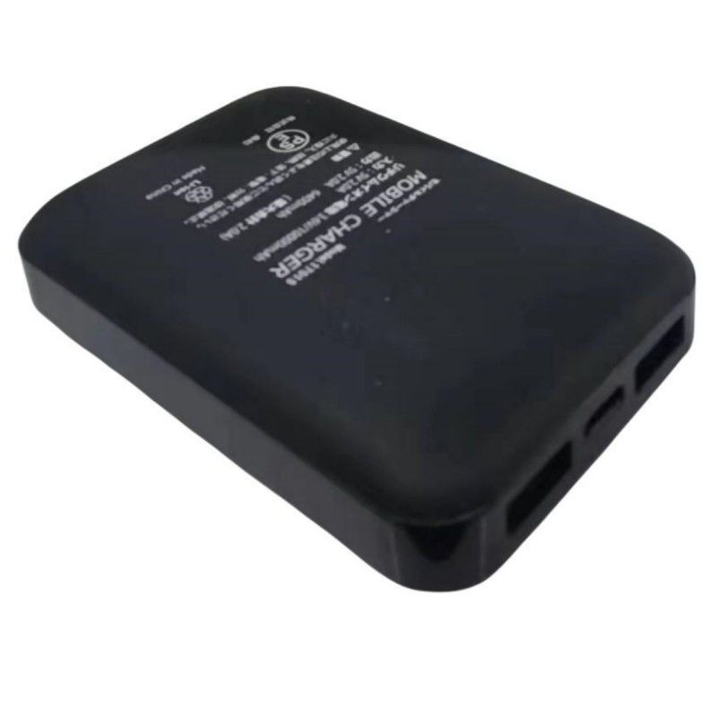 5V 2A USB 10000 Mah Powerbank Dual USB Port Black Battery Power Bank