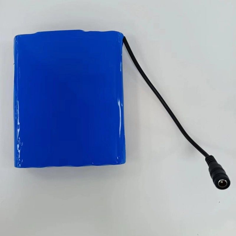 Slim 18650 Battery Packs 6S2P 22.2V 5Ah With DC 5.5x2.1mm Connector BMS On Top
