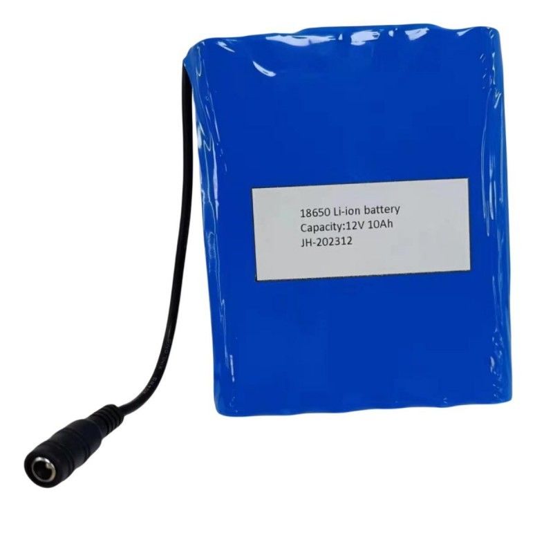 Flat Battery Pack 12V 10Ah 18650 Lithium Batterie 3s4p With DC Female Plug For PVC Heating Pad