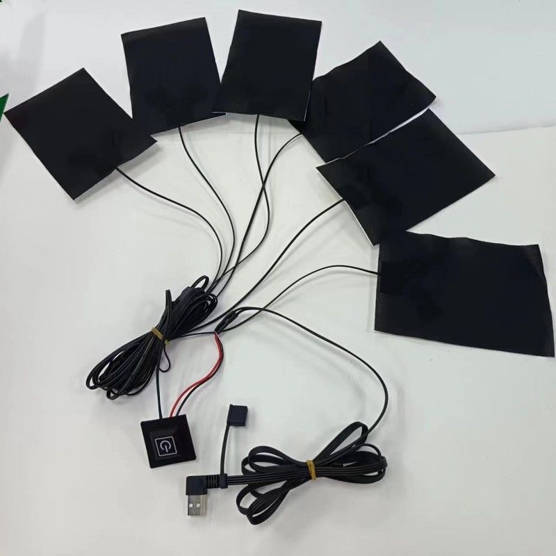 6 In 1 Clothes Heating Pads 10x15cm Cable Length 1M Max Temperature 50 Degree