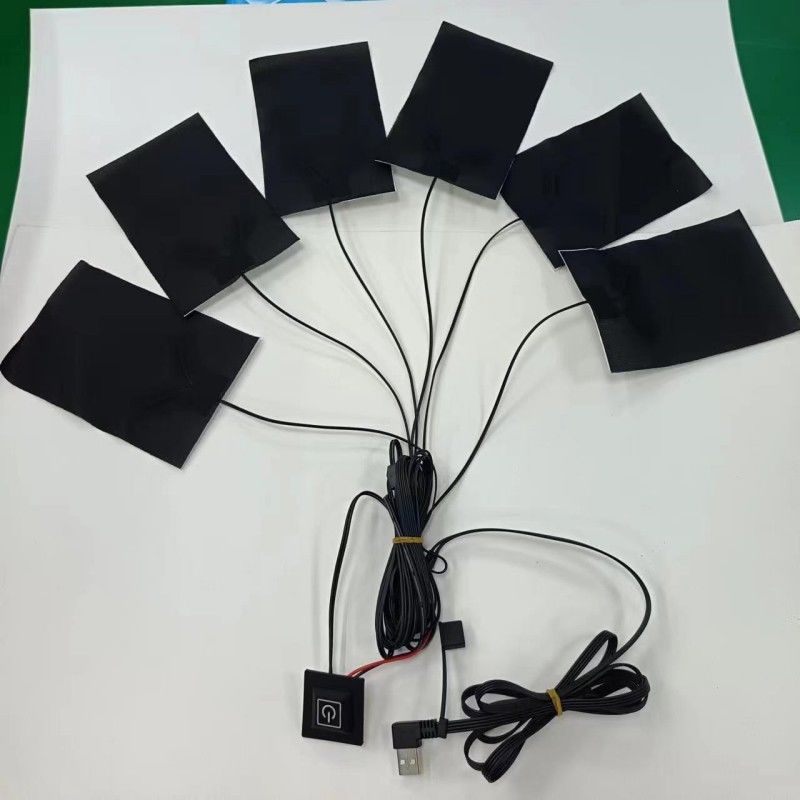 6 In 1 Clothes Heating Pads 10x15cm Cable Length 1M Max Temperature 50 Degree