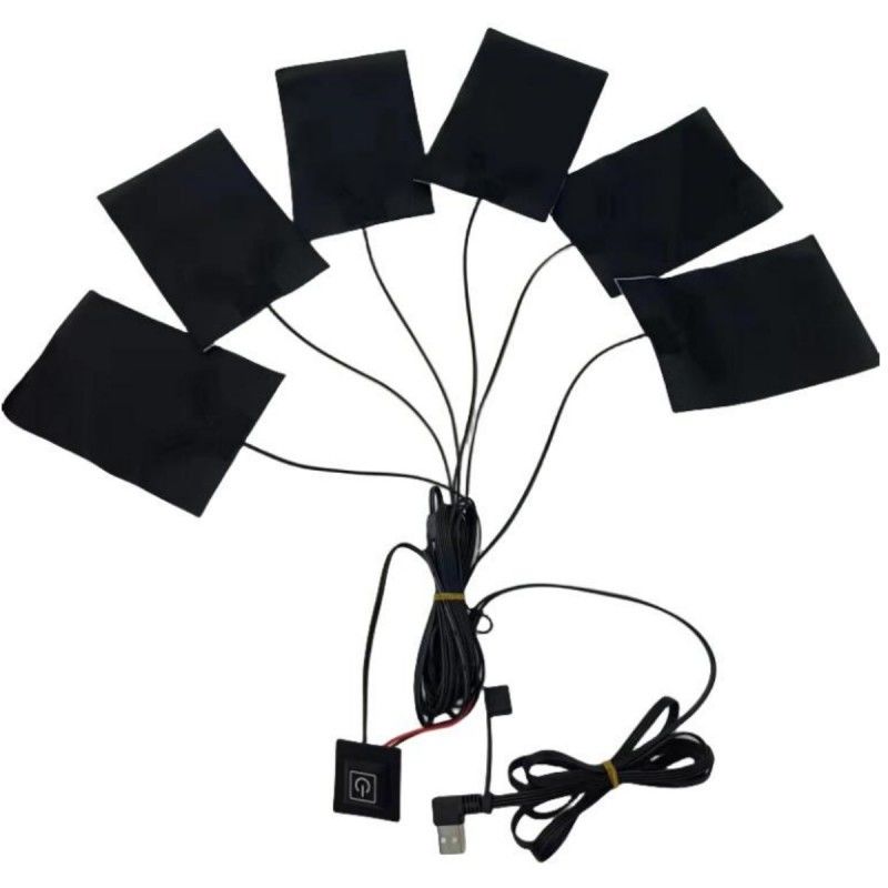 6 In 1 Clothes Heating Pads 10x15cm Cable Length 1M Max Temperature 50 Degree