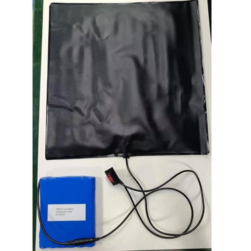 Hot Food Delivery PVC Heating Pad 12V 10Ah Battery Powered Heating Pads Size 30x30cm