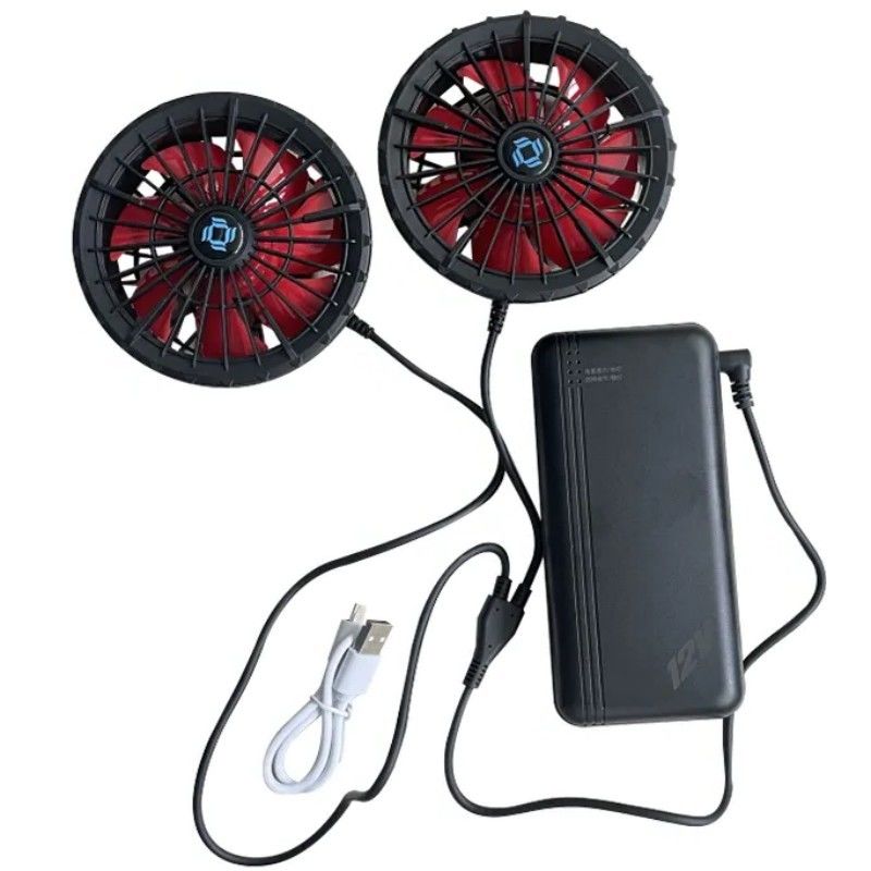 12v Battery Jacket Cooling Fan Set Full Speed 12 Hours Working For Cooling Jacket Vest