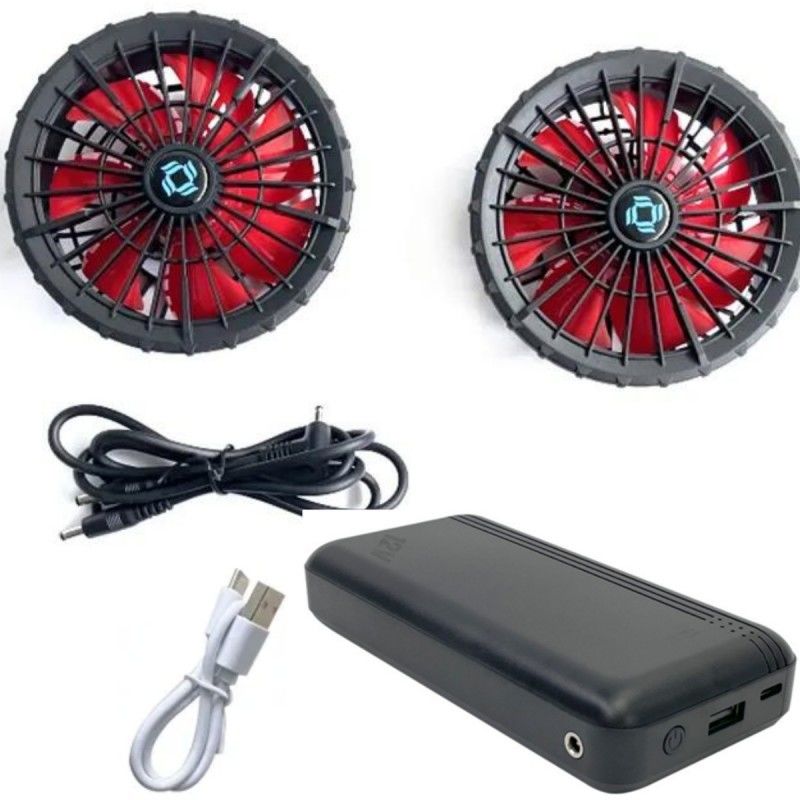 12v Battery Jacket Cooling Fan Set Full Speed 12 Hours Working For Cooling Jacket Vest