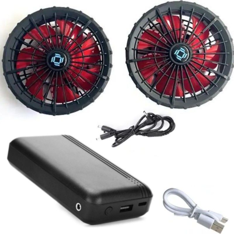 Workwear Jacket Cooling Fan Battery Set 12V 10000mAh With Chinese Brushless Motor