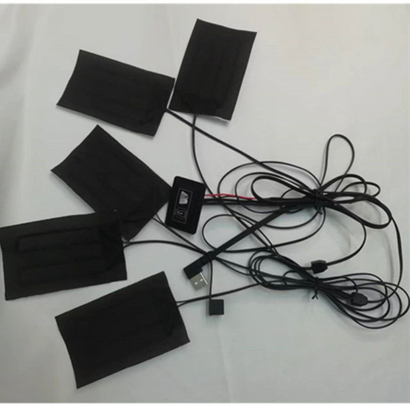 Blanket Clothes Heating Pads 5pcs Each 7x11cm 5 In One 5V USB Heat Pad For Vest