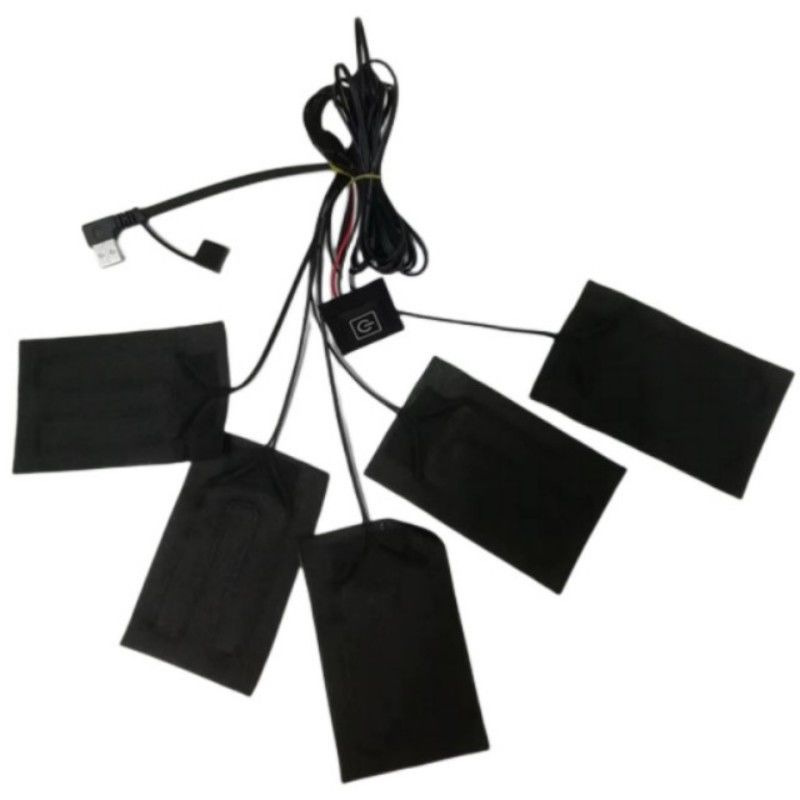 Blanket Clothes Heating Pads 5pcs Each 7x11cm 5 In One 5V USB Heat Pad For Vest