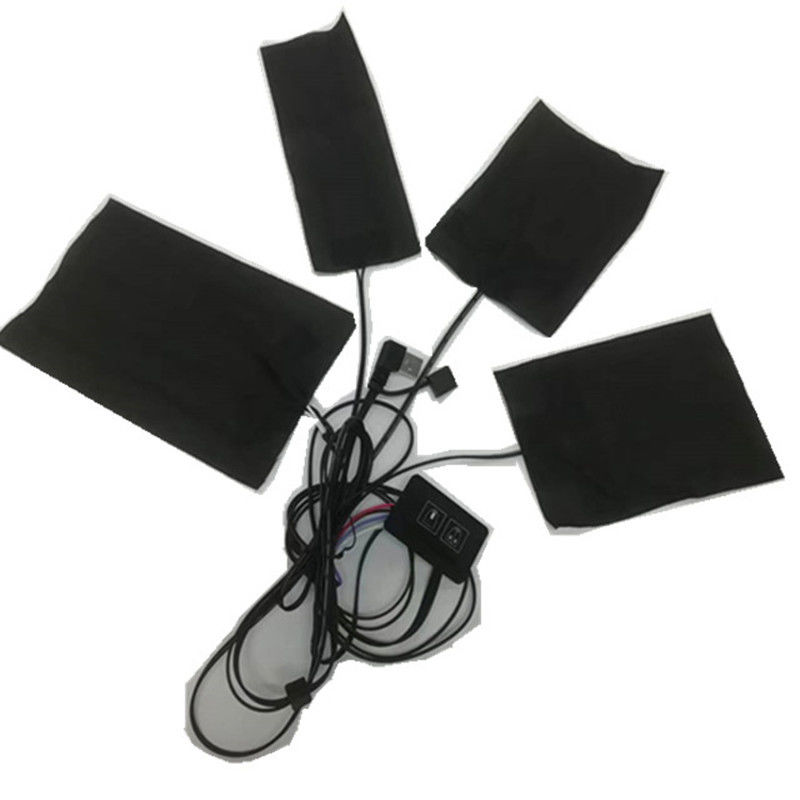 4 In One Clothes Heating Pads Two Switch Button Seperate Heating Zone For Winter Coat