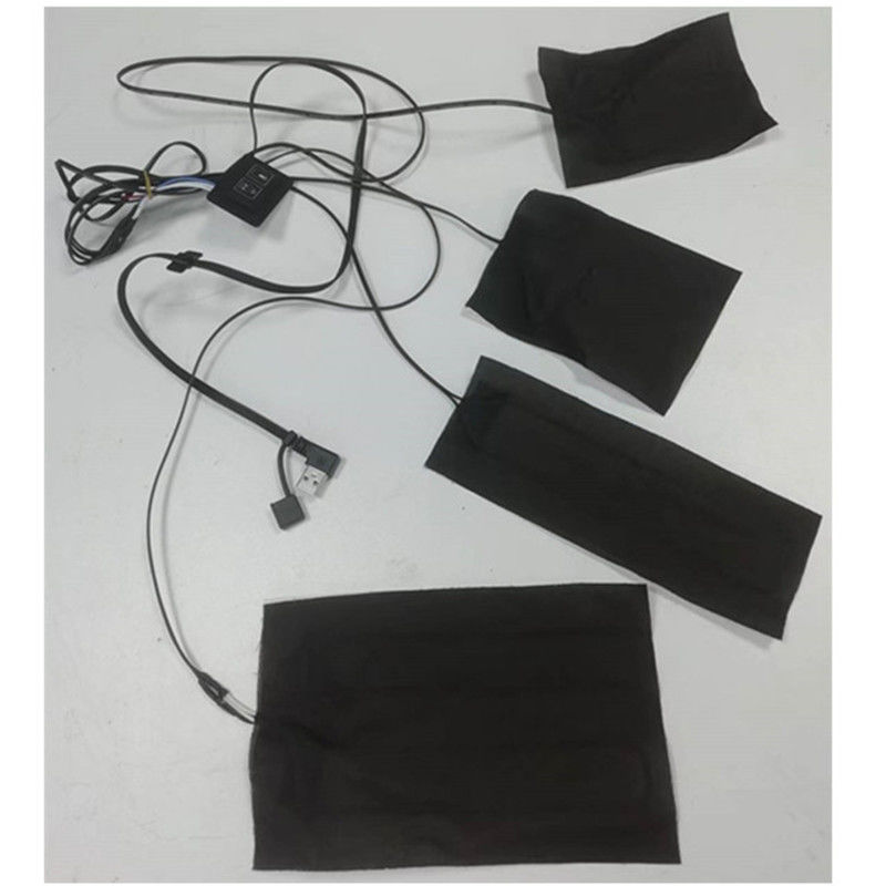 Jacket Heating Pad 4pads 4 In 1 Far Infrared 5V USB Heating Sheet For Clothes