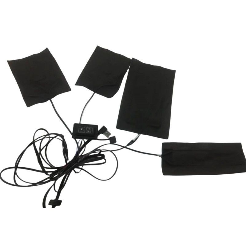 Jacket Heating Pad 4pads 4 In 1 Far Infrared 5V USB Heating Sheet For Clothes