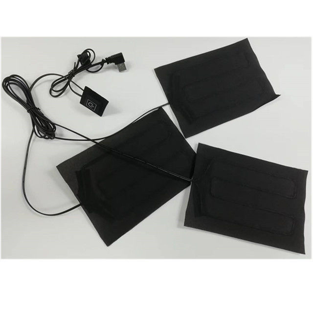 Far Infrared Clothes Heating Pads 3 in one 5V USB Heater sheet For jacket