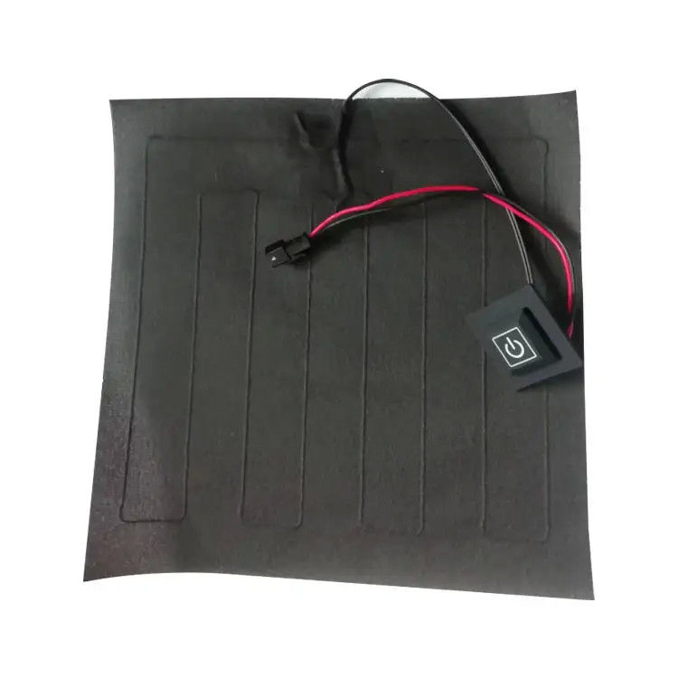 Custom Clothes Heating Pad Size 20x20cm 3.7V With SM 2Pin Plug