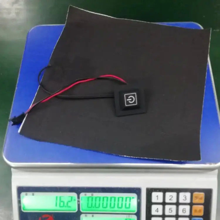 Custom Clothes Heating Pad Size 20x20cm 3.7V With SM 2Pin Plug