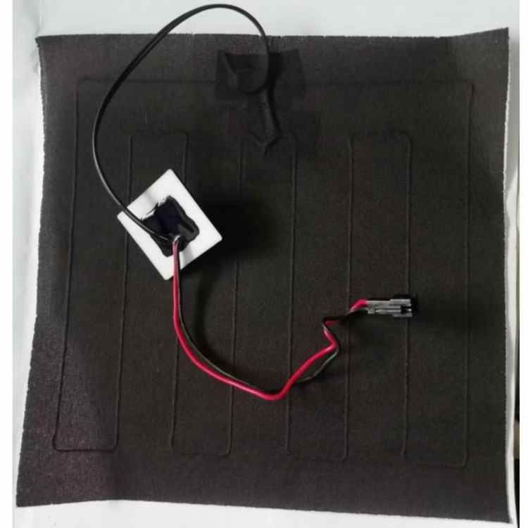 Custom Clothes Heating Pad Size 20x20cm 3.7V With SM 2Pin Plug