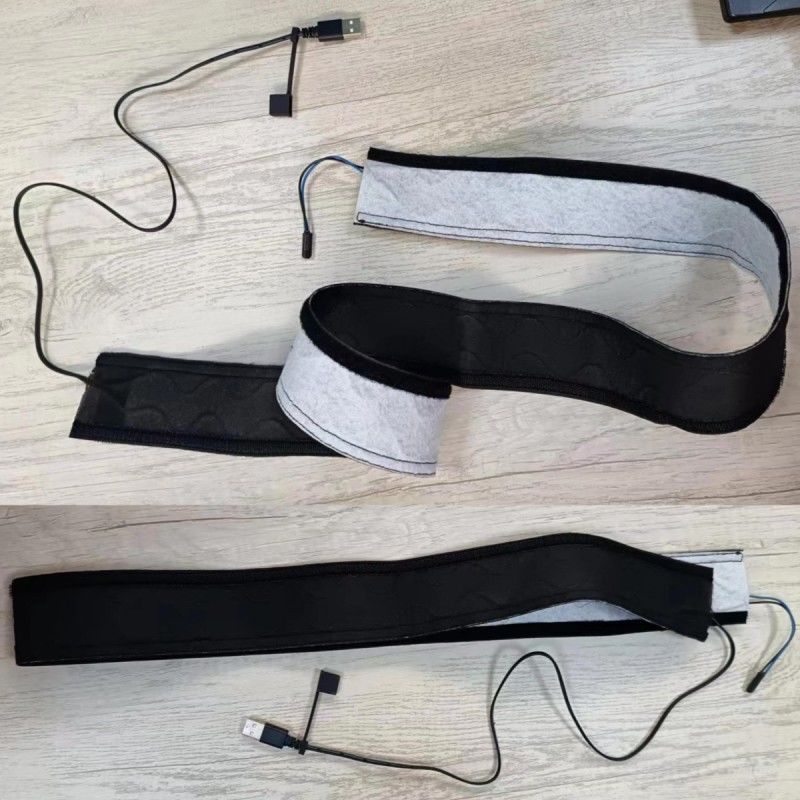 Black Spunlace Cloth Custom Heating Pad with 50cm Cable Length and Automatic Power Control