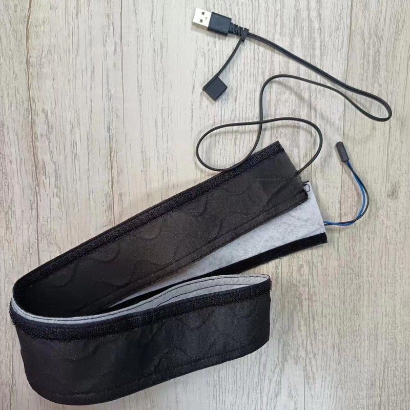 Black Spunlace Cloth Custom Heating Pad with 50cm Cable Length and Automatic Power Control