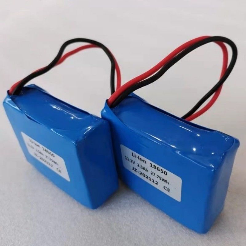 High Disharge Battery Pack 3S1P 18650 2500mAh 8C 11.1V Batteries For Medical Device