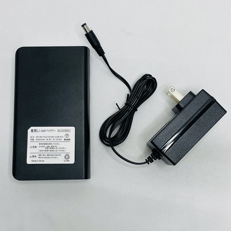Battery Powerbanks DC 4 Level Output Voltage 18V 15V 12V 9V For Summer Coat Fan