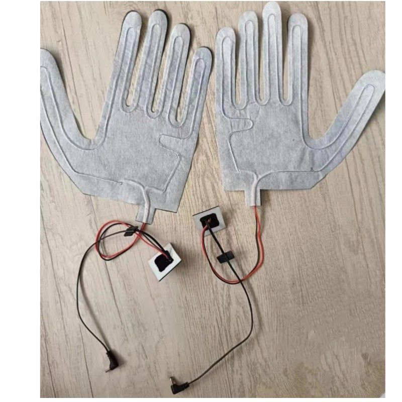 Custom 7.4V Heating Pad for gloves with DC 3.5x1.35mm plug