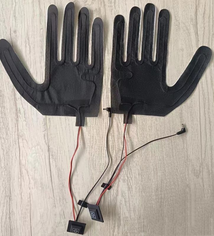 Custom 7.4V Heating Pad for gloves with DC 3.5x1.35mm plug