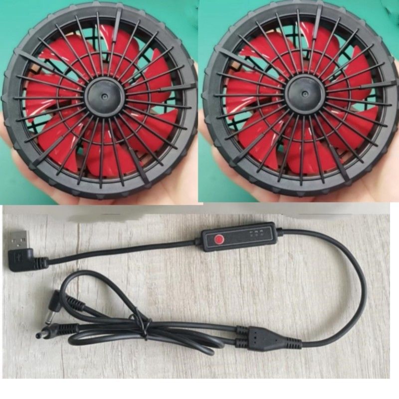 Outer Diameter 105mm 7 Rotary Vane Jacket Cooling Fan For Clothes Outdoor