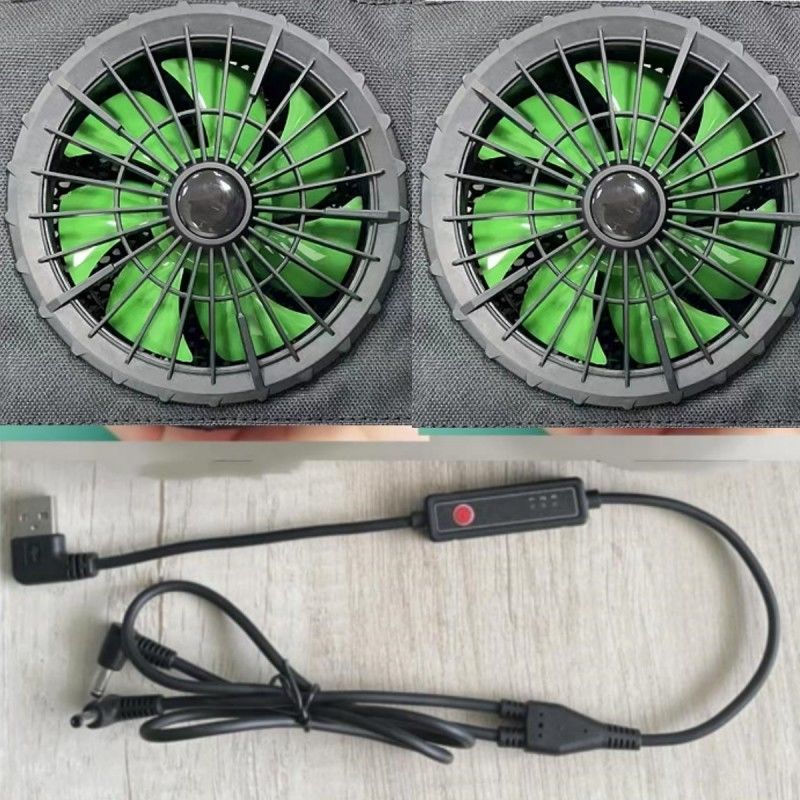 Outer Diameter 105mm 7 Rotary Vane Jacket Cooling Fan For Clothes Outdoor